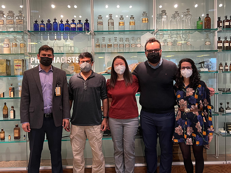 From left: Vimal Mishra, Dayanjan Wijesinghe, Emily Ko, Amir Behdani, Teresa Salgado
